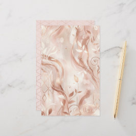 Roségold feminines ästhetisches doppelseitiges Pap