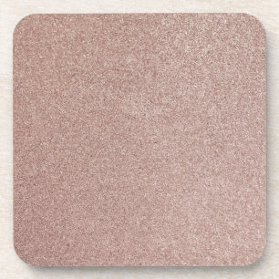 Roségold Glitter Metallic Hübsches Mädchen Funkeln Getränkeuntersetzer