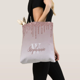Roségold Glitter-Monogramm