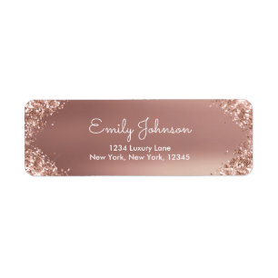 Roségold Glitter und Funkeln