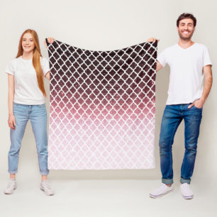 Roségold Glitter und Spitze Fleecedecke