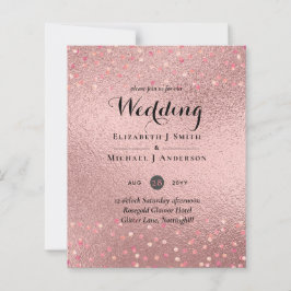RoseGold Glitzer Glam Foil Look Wedding BUDGET