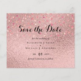 RoseGold Glitzer Glam Foil Look Wedding BUDGET