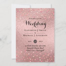 RoseGold Glitzer Glam Foil Look Wedding BUDGET