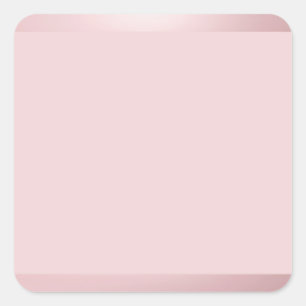 Roségold leere Vorlage Fügen Sie Ihren Text Elegan Quadratischer Aufkleber