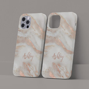 Roségold mädchenhaft moderne Schriftname Case-Mate iPhone 14 Hülle