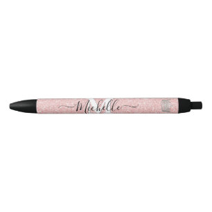 Roségold-Monogramm-Kronen-Autographie-Stift Kugelschreiber