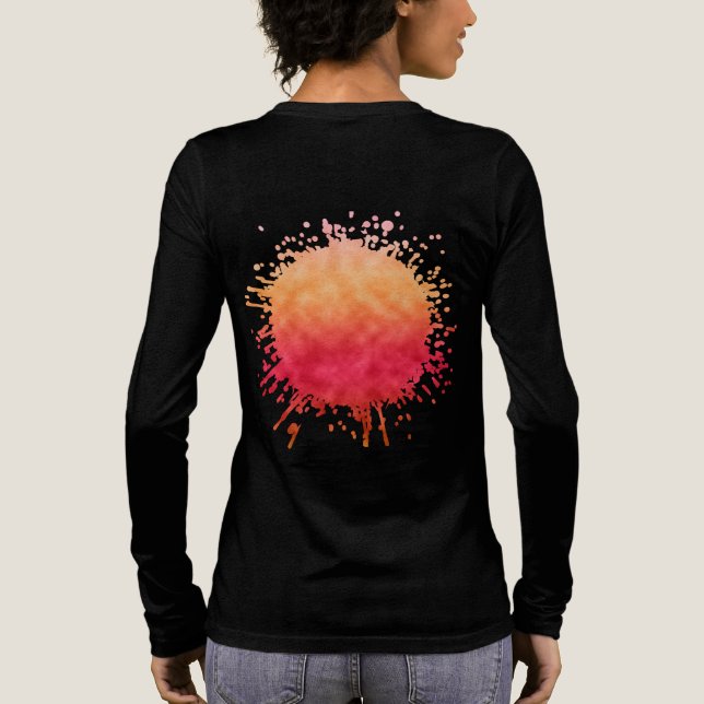 Rosegold Nachglühen Tri-Blend Shirt (Rückseite)