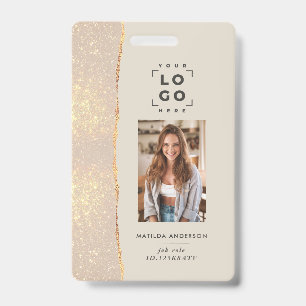 Roségold natürlich rosa moderne feminine elegante  ausweis