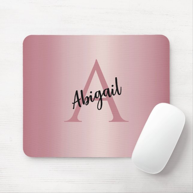 Roségold personalisiert  mousepad (Mit Mouse)