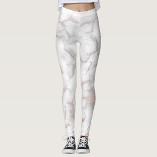 Roségold Pink Marmor Modern Chic Trendy Leggings