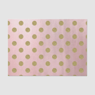 Roségold Rosa Glanz Glamour Punkte Modern Chic Seidenpapier