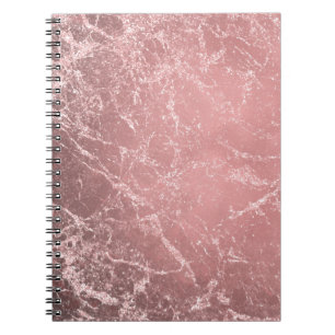 Roségold Rosa Moderne Trendige Glamouröse Marmor C Notizblock