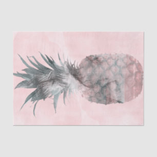 Roségold Rosa Tropischer Sommer Ananas Party Seidenpapier