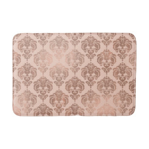 Roségold-Rouge Modern Glamour Damast Badematte
