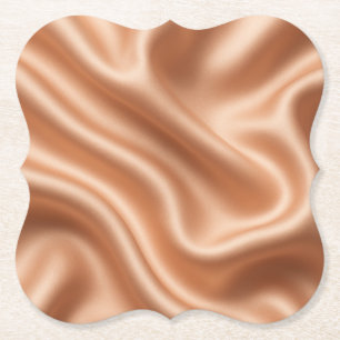 Roségold-Satin-Seide-Abstract-Luxus-Muster Untersetzer