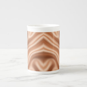 Roségold-Satin-Seiden-Abstrakt-Luxus-Muster Prozellantasse