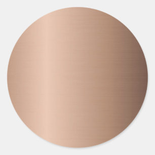 Roségold-Schablone ohne Inhalt, Fügen Sie Ihr Logo Runder Aufkleber