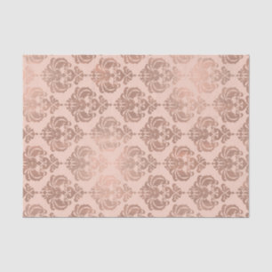Roségold Scharlachrosa Moderne Glamour Damast Seidenpapier