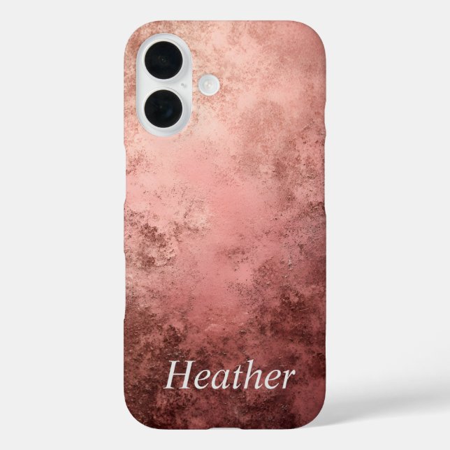 Roségold texturierter Hintergrund  Case-Mate iPhone Hülle (Rückseite)