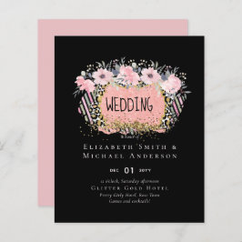 Rosegold WEDDING Girly Pink Glitzer Glam