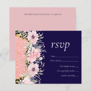 Rosegold WEDDING Girly Pink Glitzer Glam