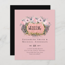 Rosegold WEDDING Girly Pink Glitzer Glam
