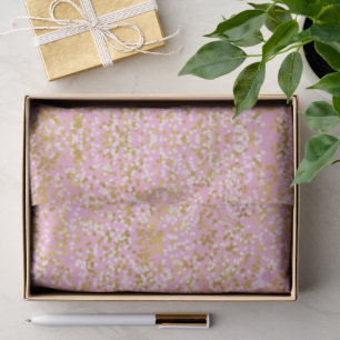 Roségold weiße Konfetti Geburtstag Seidenpapier