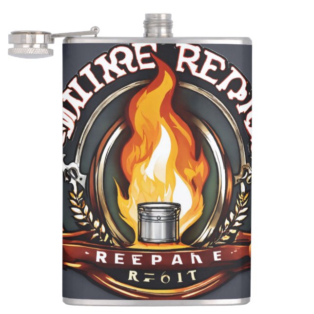 #rosegoldvinylflaskVinylWrappedFlask Flachmann (Geöffnet)