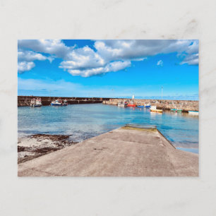 Rosehearty Harbour Feiertagspostkarte