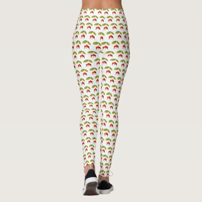 Rosehips Pattern Single Leggings (Rückseite)
