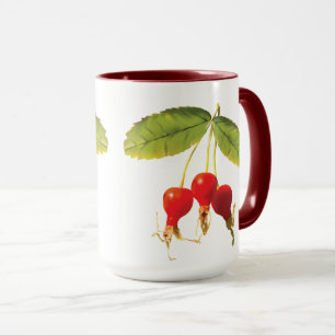 Rosehips Pattern Single Tasse