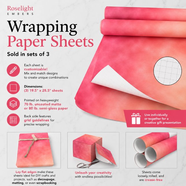 Roselicht Glut Geschenkpapier Set (Von Creator hochgeladen)