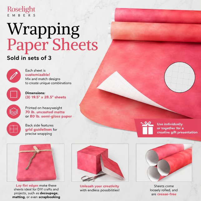 Roselicht Glut Geschenkpapier Set (Von Creator hochgeladen)