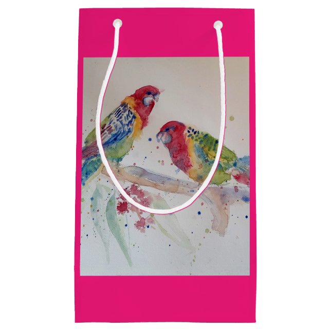 Rosella Parrot Bird Frische Pasta machen Kleine Geschenktüte (Vorderseite)