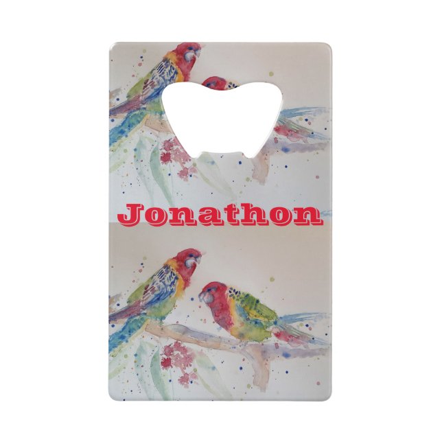 Rosella Parrot Flaschenöffner (Vorderseite)