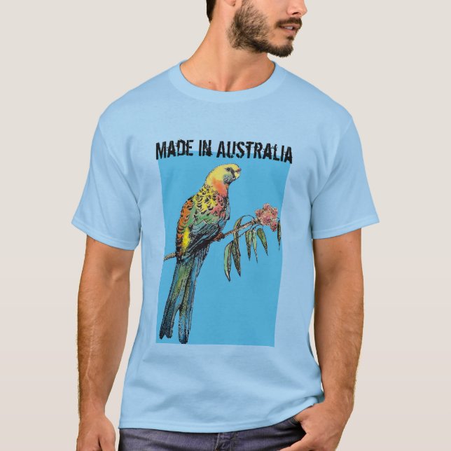 Rosella Parrot Niedlicher Vogel aus Australien T S T-Shirt (Vorderseite)