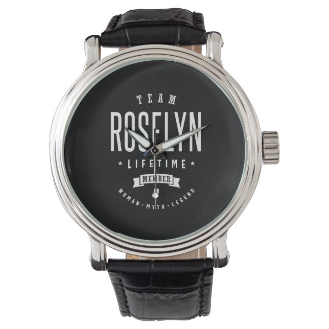 Roselyn Personalisiert Name Birthday Armbanduhr (Vorderseite)
