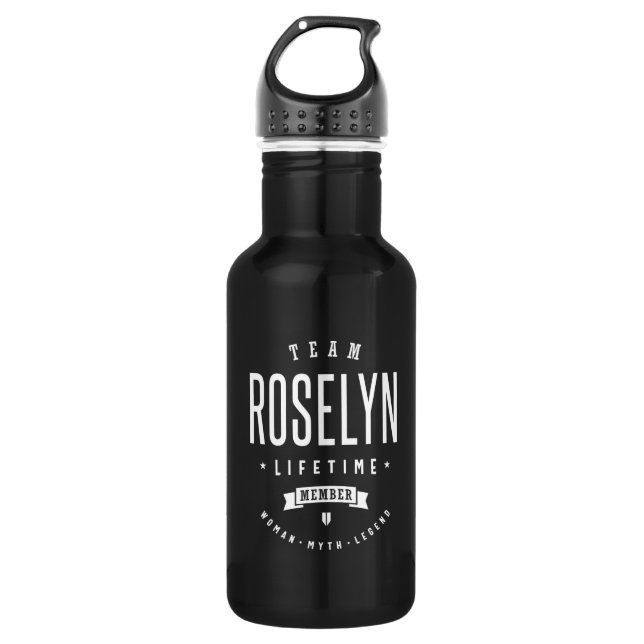 Roselyn Personalisiert Name Birthday Edelstahlflasche (Vorderseite)