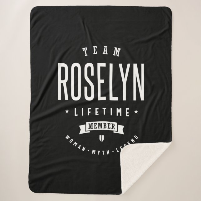 Roselyn Personalisiert Name Birthday Sherpadecke (Vorderseite)