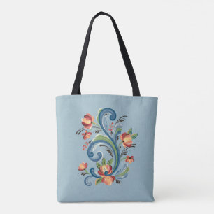 Rosemaling Blue und Red
