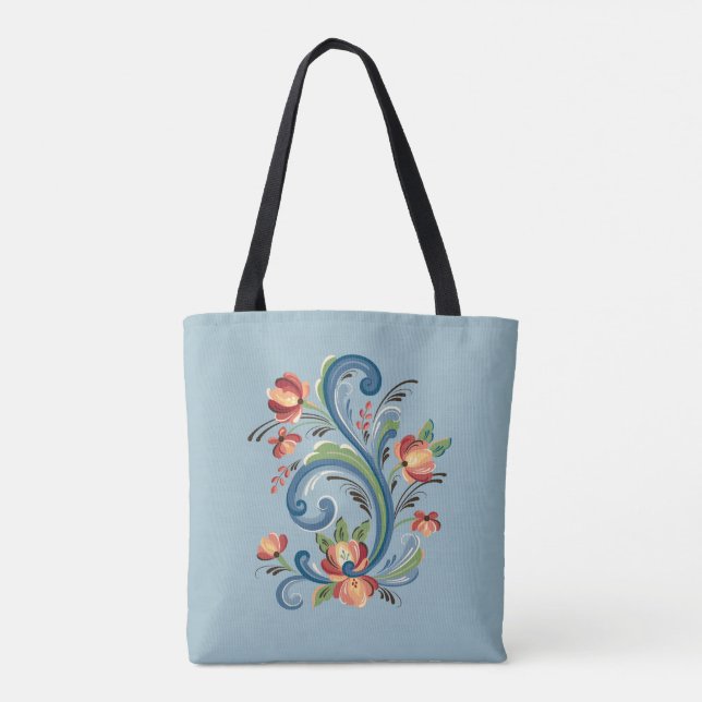 Rosemaling Blue und Red (Rückseite)