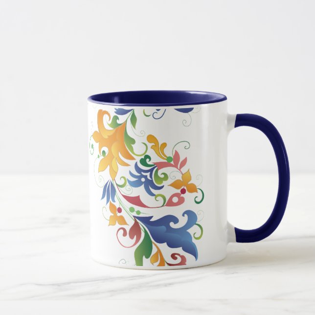 Rosemaling Tasse (Rechts)