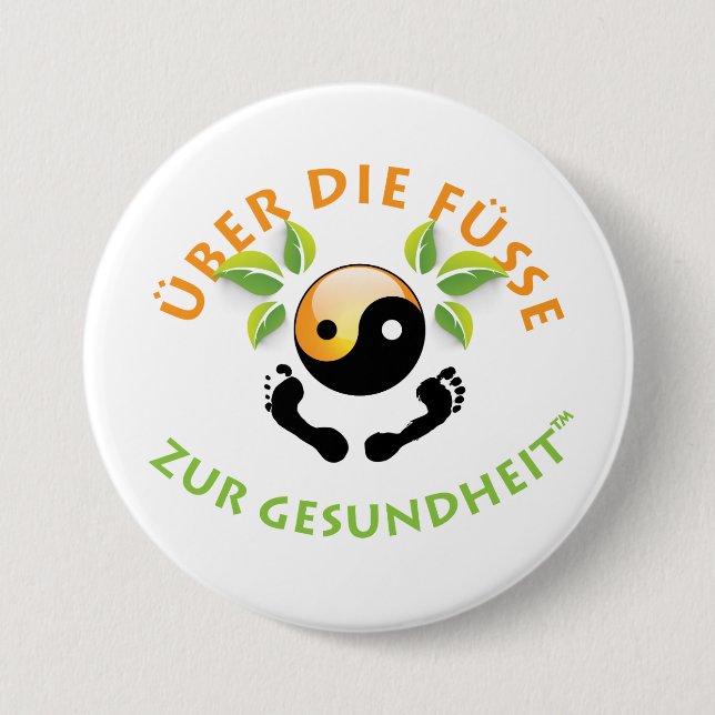 Rosemaries Wohlfühl Oase Stiftknopf 7.2cm rund1 Button (Vorderseite)