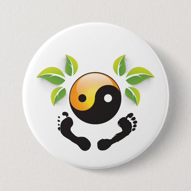 Rosemaries Wohlfühl Oase Stiftknopf 7.2cm rund2 Button (Vorderseite)