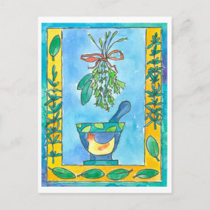 Rosemary Bay Laurel Cooking Herbs Postkarte