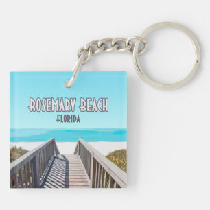 Rosemary Beach Florida Golfküste Vintage Schlüsselanhänger
