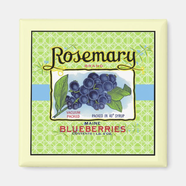 Rosemary Blueberry Magnet (Vorne)