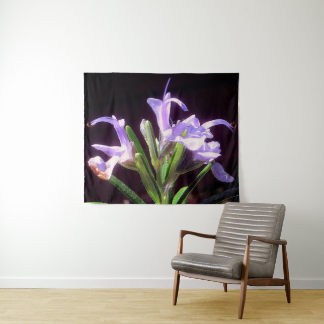 Rosemary Blume Wandteppich (Beispiel (Horizontal))