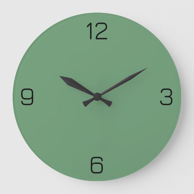 Rosemary Green 699B72 Color - Option zum Hinzufüge Große Wanduhr (Vorderseite)